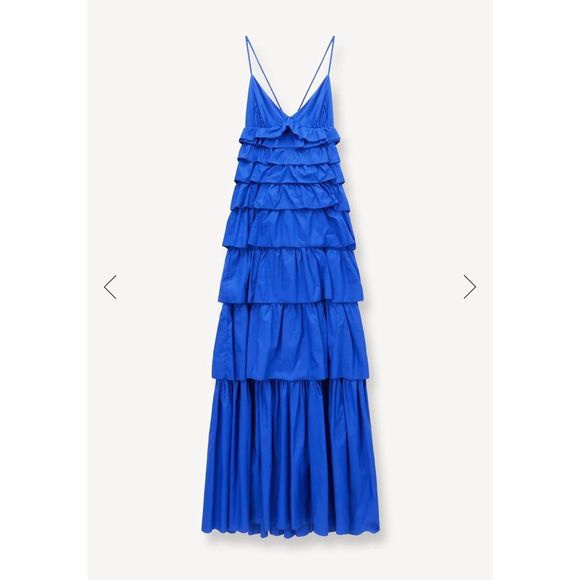 STAUD RYLIE DRESS LAPIS - Picture 1 of 12